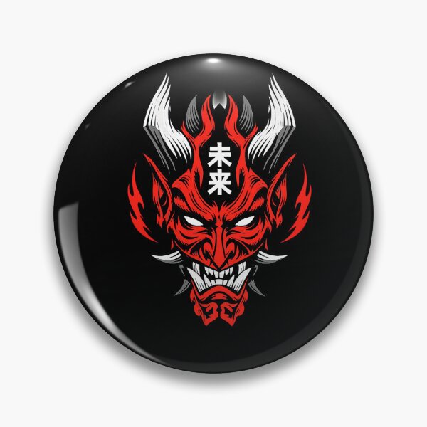 Item preview, Japanese Oni Mask Shirt | Red Demon Yokai Vintage Graphic Tee designed and sold by GarnerSupplyCo.