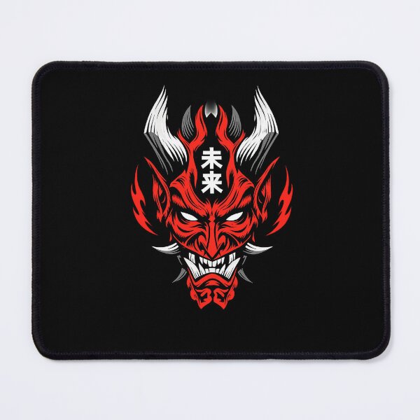 Item preview, Japanese Oni Mask Shirt | Red Demon Yokai Vintage Graphic Tee designed and sold by GarnerSupplyCo.