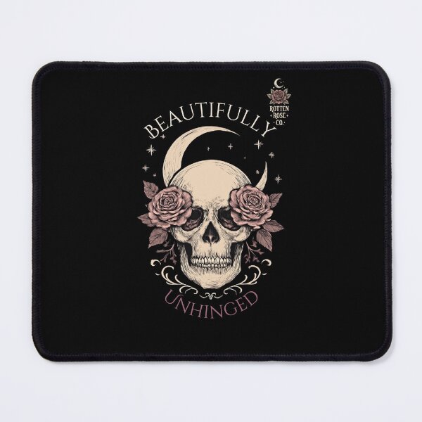 Item preview, Beautifully Unhinged Gothic Skull Rose Design designed and sold by RottenRoseCo..