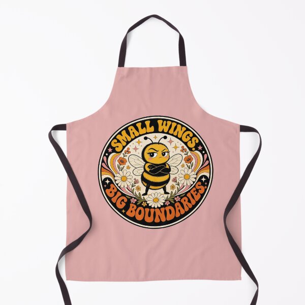 Item preview, Small Wings Big Boundaries - Sassy Retro Bee designed and sold by Graphic Vibe Designs.