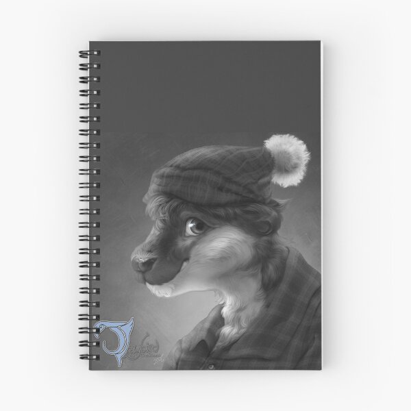 Item preview, Furry Otter Portrait (B&W version) designed and sold by JaybirdArtCreations.