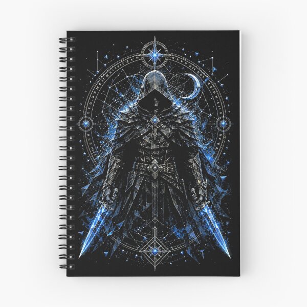 Item preview, Cosmic Hooded Archer – Dark Fantasy Warrior Geometric Illustration designed and sold by Inner Flame Studio.