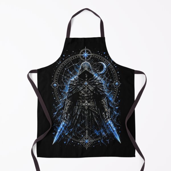 Item preview, Cosmic Hooded Archer – Dark Fantasy Warrior Geometric Illustration designed and sold by Inner Flame Studio.