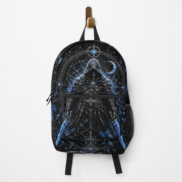 Item preview, Cosmic Hooded Archer – Dark Fantasy Warrior Geometric Illustration designed and sold by Inner Flame Studio.