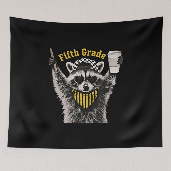 Item preview, Funny Fifth Grade Teacher Feral Raccoon Back to School  designed and sold by gear-posters.