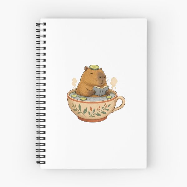 Item preview, Relaxed Capybara Spa Cartoon designed and sold by Tatsed.