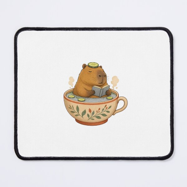 Item preview, Relaxed Capybara Spa Cartoon designed and sold by Tatsed.