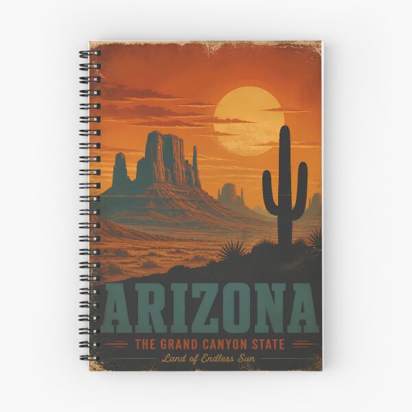Item preview, Arizona Grand Canyon State Vintage Travel Poster designed and sold by VINTAGE BY LAMBERTINY .