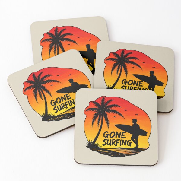 Item preview, Gone Surfing - Tropical Sunset designed and sold by Myra365Art.