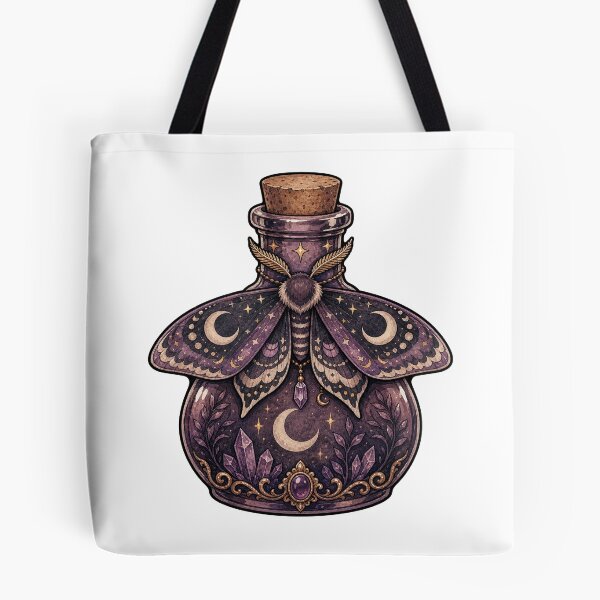 Item preview, Moon Moth Resting on Potion Bottle designed and sold by The-Art-of-D.