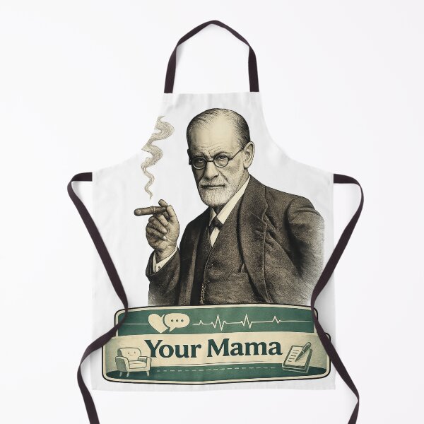 Item preview, Freud Illustration Vintage Therapy Humor Portrait for Psychology Humor Lovers designed and sold by RickE.