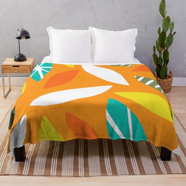 Item preview, Mid-Century Modern Tropical Island Leaves Pattern designed and sold by DEC02.