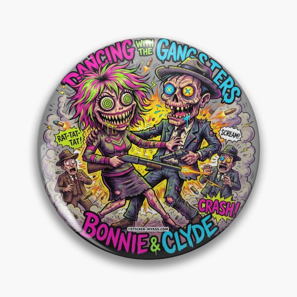 Artikelvorschau, Tanzen mit den Gangstern – Bonnie & Clyde entworfen und verkauft von Sticker My Ass.
