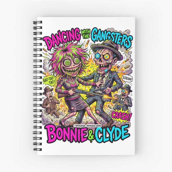 Item preview, Dancing with the Gangsters - Bonnie & Clyde designed and sold by Sticker My Ass.