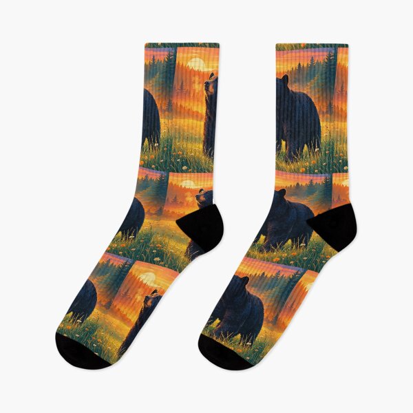 Item preview, American Black Bear Retro Style Digital Animal Art designed and sold by kakarikihill.