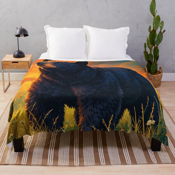 Item preview, American Black Bear Retro Style Digital Animal Art designed and sold by kakarikihill.