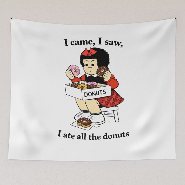 Item preview, Funny Donut Cartoon Meme Girl Design for Food Lovers designed and sold by RickE.