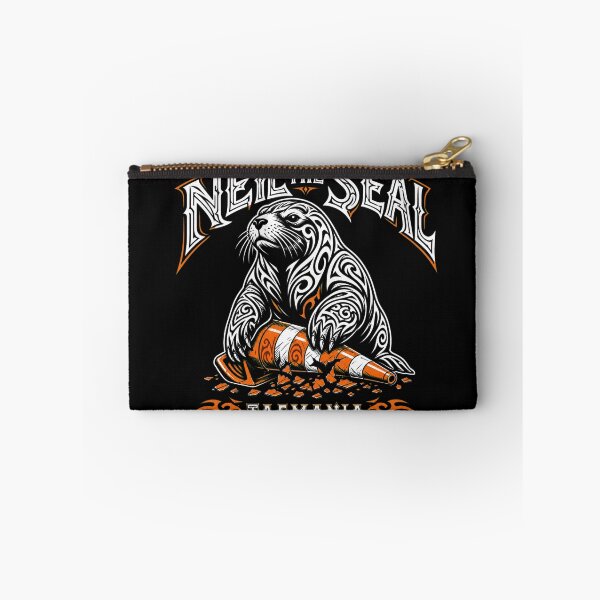 Item preview, Neil the Seal Tribal Tattoo Tasmania Funny Meme Black T-Shirt designed and sold by Uglyandcute.