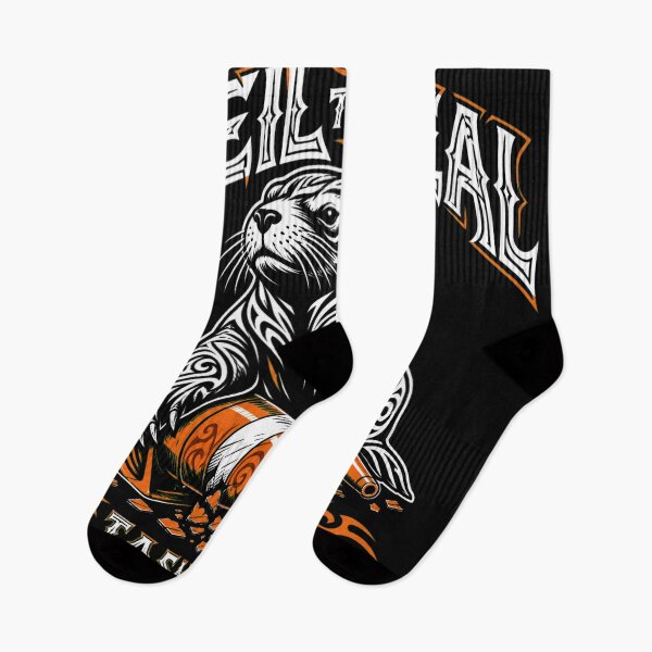 Item preview, Neil the Seal Tribal Tattoo Tasmania Funny Meme Black T-Shirt designed and sold by Uglyandcute.