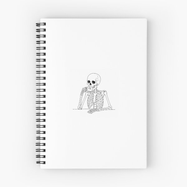 Item preview, DEAD TIRED SKELETON designed and sold by stickersbykristen.
