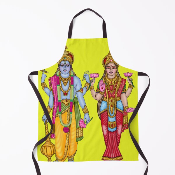 Item preview, Lord Lakshmi Narayan Artwork | Divine Hindu God Digital Painting Illustration designed and sold by Harshit_Digital_Arts.