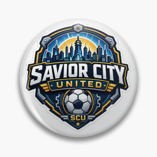 Item preview, Savior City United Futuristic Robot Soccer Club Crest designed and sold by Savior City Artifacts.
