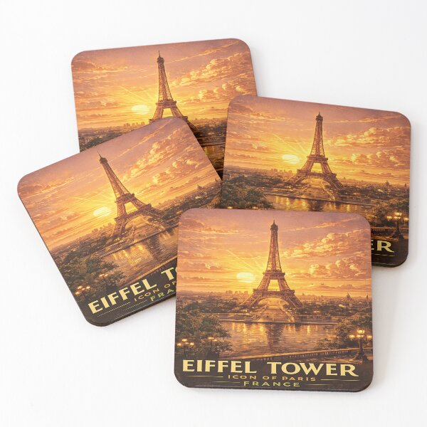 Item preview, Eiffel Tower | Icon of Paris | Vintage Travel Poster designed and sold by GnuArt.