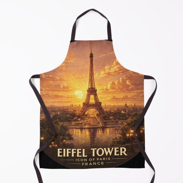 Item preview, Eiffel Tower | Icon of Paris | Vintage Travel Poster designed and sold by GnuArt.