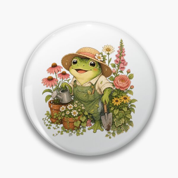 Item preview, Whimsical Frog Garden Cartoon designed and sold by Tatsed.