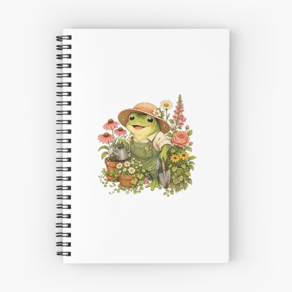 Item preview, Whimsical Frog Garden Cartoon designed and sold by Tatsed.
