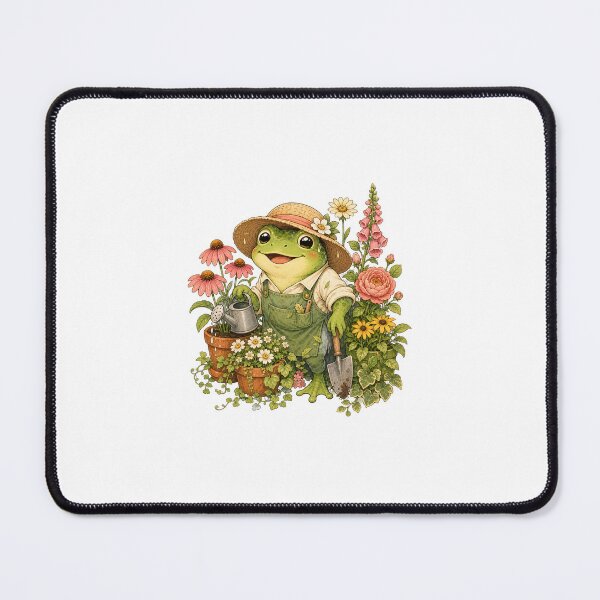 Item preview, Whimsical Frog Garden Cartoon designed and sold by Tatsed.
