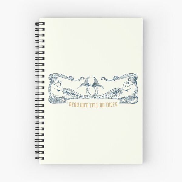 Item preview, Dead Men Tell No Tales - Vintage Blue and Gold Mermaid Crest designed and sold by curious unit.