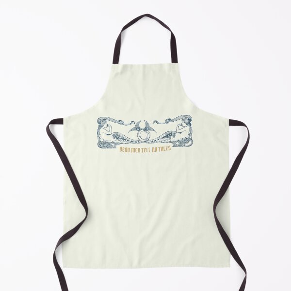Item preview, Dead Men Tell No Tales - Vintage Blue and Gold Mermaid Crest designed and sold by curious unit.