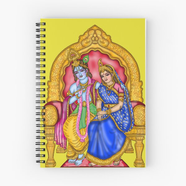 Item preview, Lord Radha Krishna Artwork | Divine Hindu Spiritual Digital Painting designed and sold by Harshit_Digital_Arts.