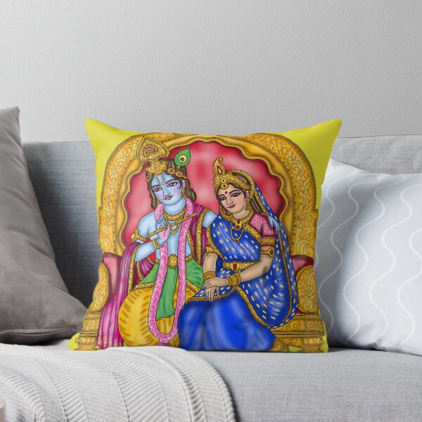 Item preview, Lord Radha Krishna Artwork | Divine Hindu Spiritual Digital Painting designed and sold by Harshit_Digital_Arts.