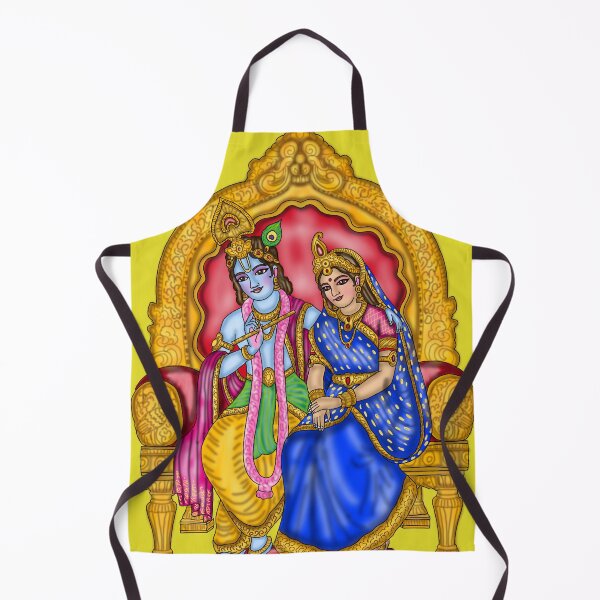 Item preview, Lord Radha Krishna Artwork | Divine Hindu Spiritual Digital Painting designed and sold by Harshit_Digital_Arts.