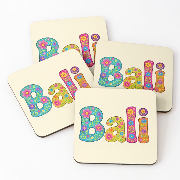 Item preview, Bali - Bright Floral Folk Art designed and sold by Myra365Art.