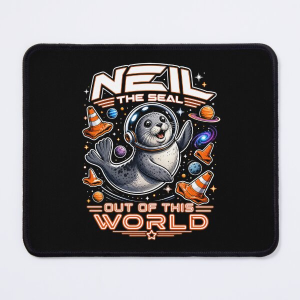 Item preview, Neil the Seal Astronaut Space Funny Meme Out of This World T-Shirt designed and sold by Uglyandcute.