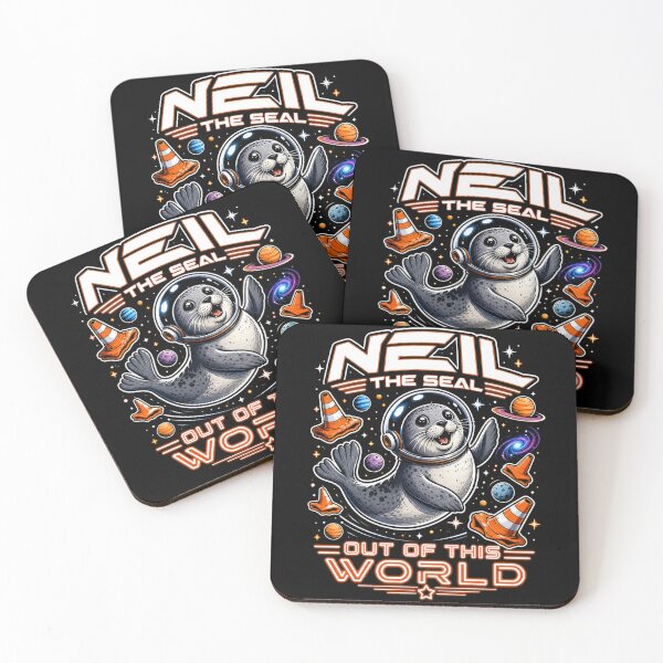 Item preview, Neil the Seal Astronaut Space Funny Meme Out of This World T-Shirt designed and sold by Uglyandcute.