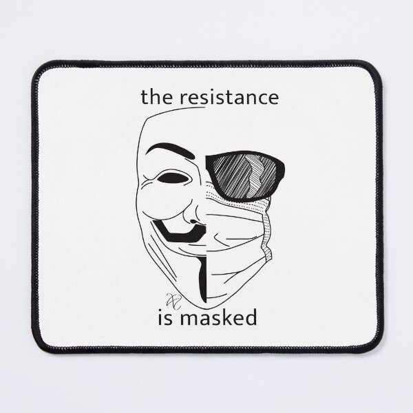 Item preview, the resistance is masked (B&W) designed and sold by Xzanderaven.