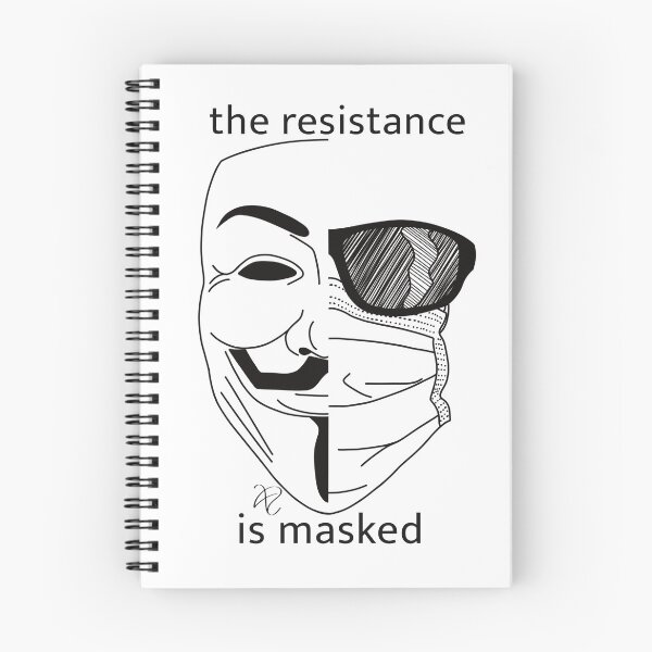Item preview, the resistance is masked (B&W) designed and sold by Xzanderaven.