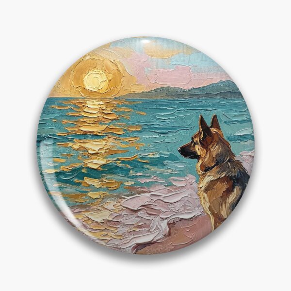 Item preview, Beach Days - German Shepherd 2 designed and sold by AjaTrier.