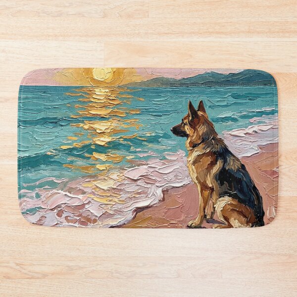 Item preview, Beach Days - German Shepherd 2 designed and sold by AjaTrier.