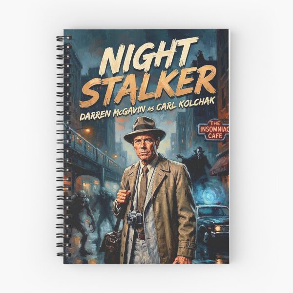 Item preview, Night Stalker Retro Horror Mystery Tribute Art Poster designed and sold by Art's Diner.