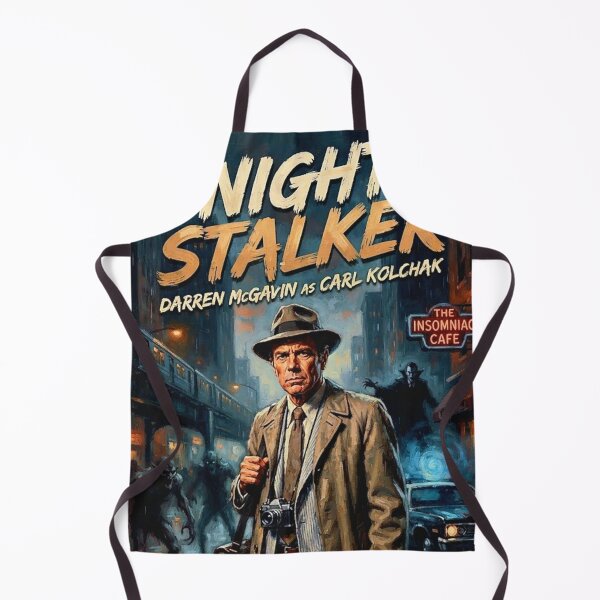 Item preview, Night Stalker Retro Horror Mystery Tribute Art Poster designed and sold by Art's Diner.