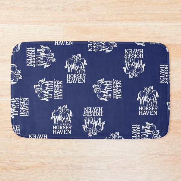 Item preview, Horses Haven Logo (White & Dark Blue) designed and sold by BDBirds.