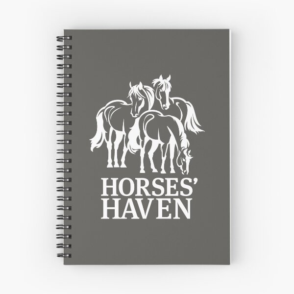 Item preview, Horses Haven Logo (White & Dark Grey) designed and sold by BDBirds.