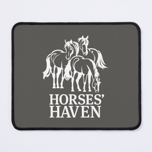 Item preview, Horses Haven Logo (White & Dark Grey) designed and sold by BDBirds.