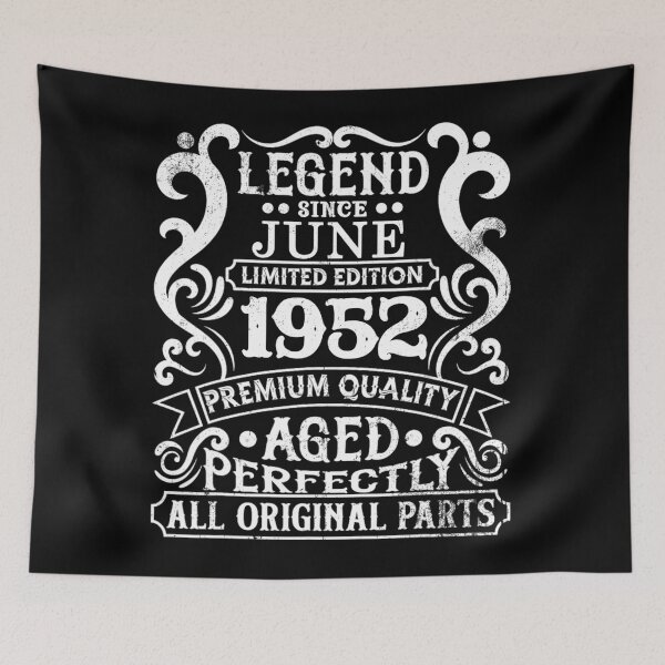 Item preview, Aged To Perfection 1952 Vintage Birthday Limited Edition Retro Gift designed and sold by OliviaHayesArt.