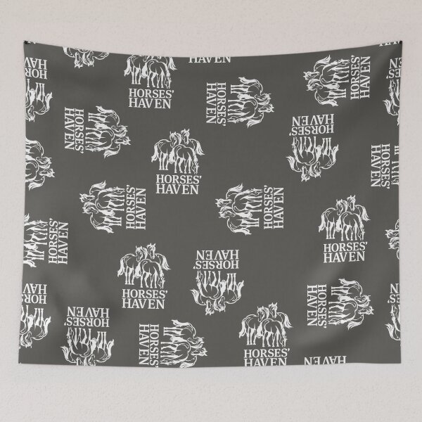 Item preview, Horses Haven Logo (White & Dark Grey) designed and sold by BDBirds.